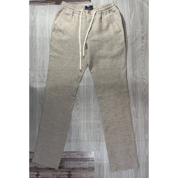 Todd Snyder Linen sweatPants size 32 color Tan NWT made in Italy